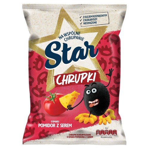 Chrupki kukurydziane o smaku pomidora z serem Star 125 g