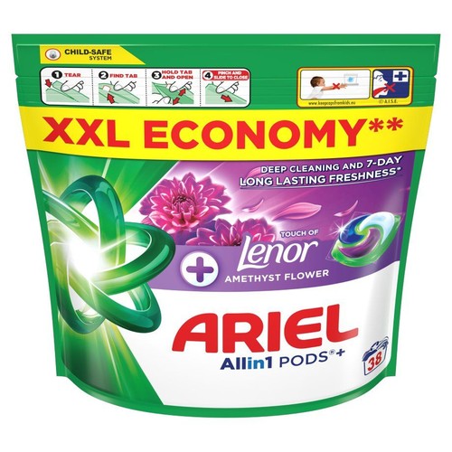 Kapsułki do prania Allin1 Lenor Amethyst Flower Ariel 38 kapsułek