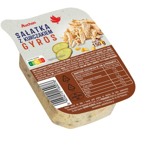 Sałatka z kurczakiem Gyros Auchan 150 g