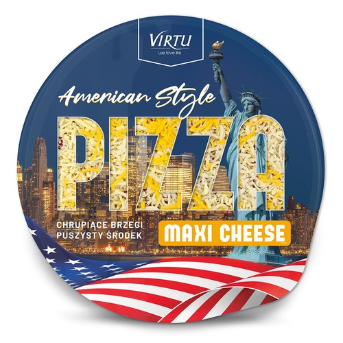 Pizza maxi cheese w stylu amerykańskim Virtu 500 g