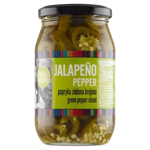 Papryka jalapeno zielona krojona marynowana Casa de Mexico 340/180 g