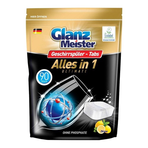 Tabletki do zmywarki Alles in 1 zitrone Glanz Meister 90 tabletek