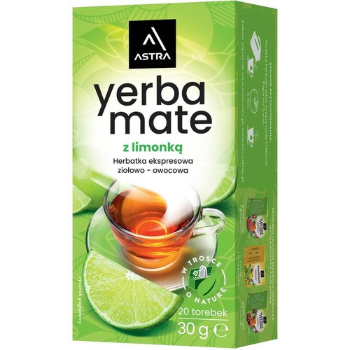 Yerba Mate z limonką  Astra 20 torebek