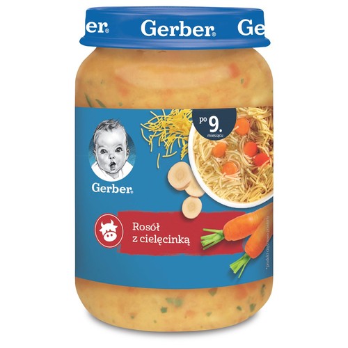 Rosół z cielęcinką po 9. miesiącu Gerber 190 g