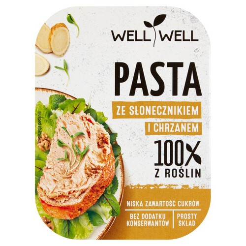 Pasta ze słonecznikiem i chrzanem Well Well 125 g