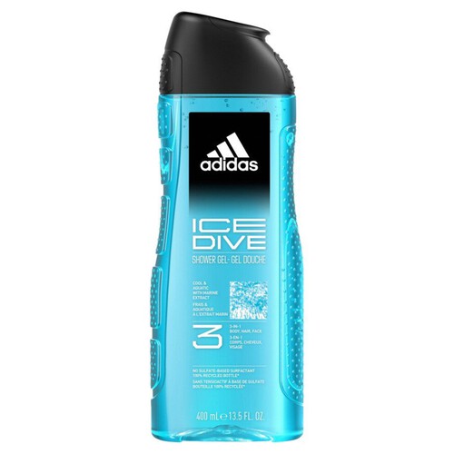 Żel pod prysznic Ice Dive 3w1 Adidas 400 ml