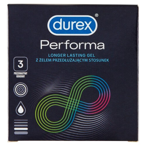 Prezerwatywy performa z żelem Durex 3 sztuki