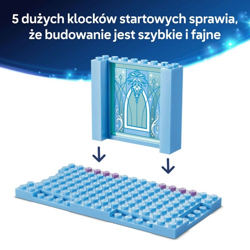 Disney Kraina lodu Lodowy zamek Elzy i śnieżna przejażdżka 43281 LEGO 1 sztuka