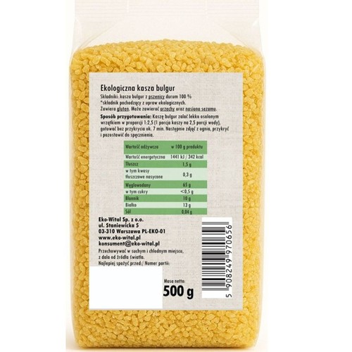 BIO Ekologiczna Kasza Bulgur EkoWital 500 g