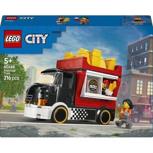 City Food truck z frytkami 60488, zestaw konstrukcyjny LEGO 1 sztuka