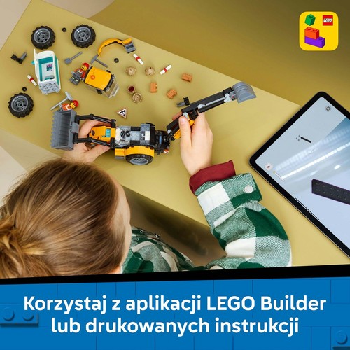 City Żółta koparko-ładowarka 60480 LEGO 1 sztuka