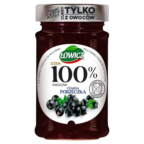 Dżem z czarnych porzeczek Łowicz 210 g
