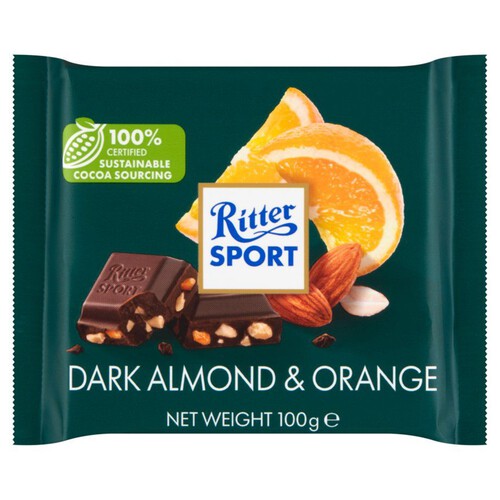 Czekolada deserowa z migdałami i skórką pomarańczy Ritter Sport 100 g