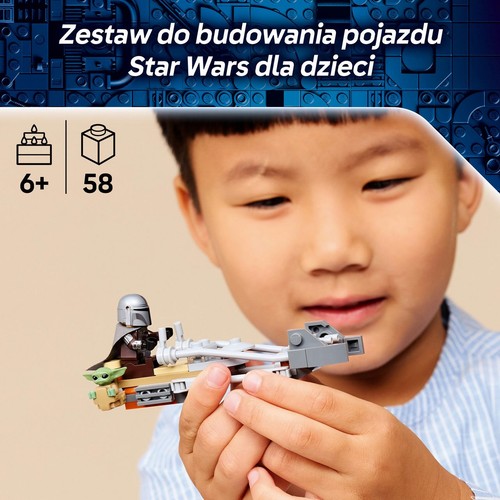 Star Wars Śmigacz Mandalorianina i Grogu 75436 LEGO 1 sztuka