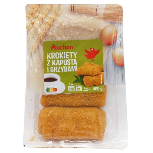 Krokiety z kapustą i grzybami Auchan 400 g