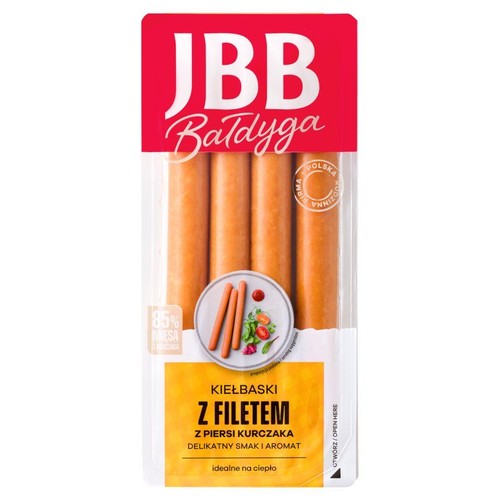 Kiełbaski z filetem z piersi kurczaka JBB 190 g