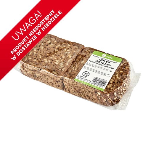 Putko Chleb Witalny, bezglutenowy, krojony, z ziarnami. Opakowanie 300 g.