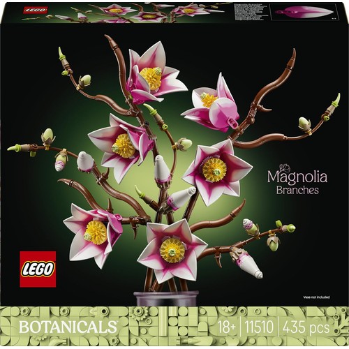 Botanicals Gałązki magnolii 11510, kwiatowa dekoracja LEGO 1 sztuka