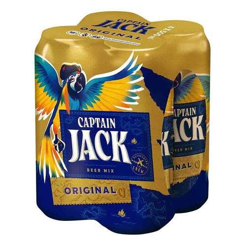 Piwo smakowe Original alk. 6,0% obj. Captain Jack 4 x 500 ml
