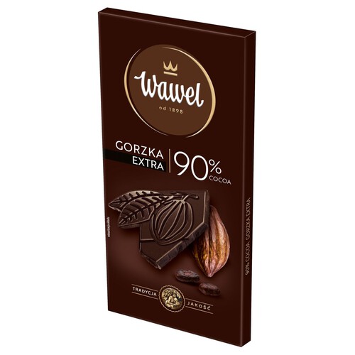 Czekolada extra gorzka 90% kakao Wawel 90 g