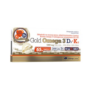 Gold Omega 3 D3+K2   Olimp 30 kapsułek