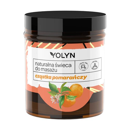 Naturalna świeca do masażu - cząstka pomarańczy Yolyn 120 ml