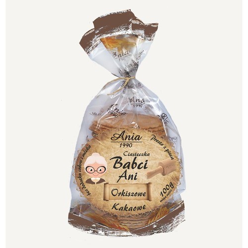 Ciasteczka babci Ani orkiszowe kakaowe Ania 100 g