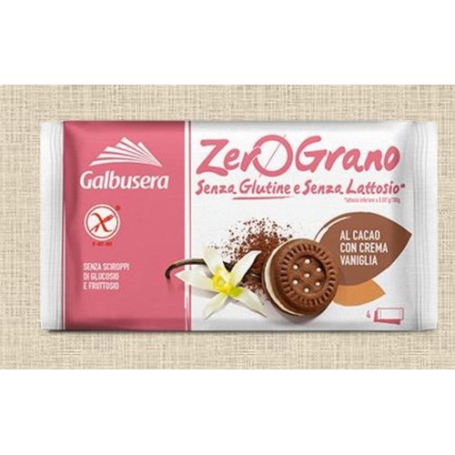 Markizy kakaowe bezglutenowe z kremem waniliowym  Galbusera 160 g