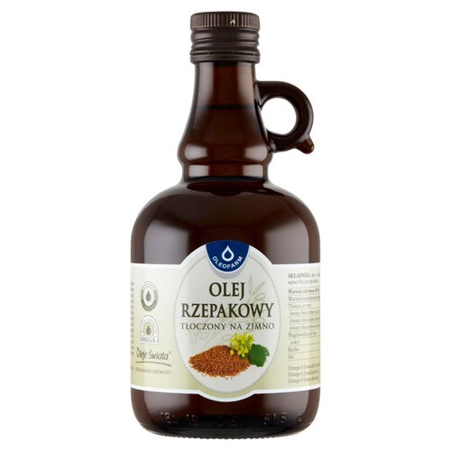 Olej rzepakowy tłoczony na zimno Oleofarm 500 ml