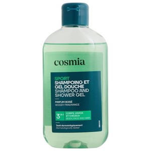 Szampon i żel pod prysznic Sport 3w 1 ciało twarz włosy Cosmia 250 ml