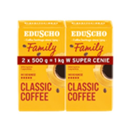 Kawa mielona Family Eduscho 2 x 500 g