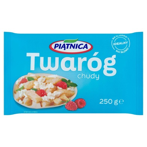 Piątnica Twaróg chudy, opakowanie 250 g. Idealny na słodko i słono.