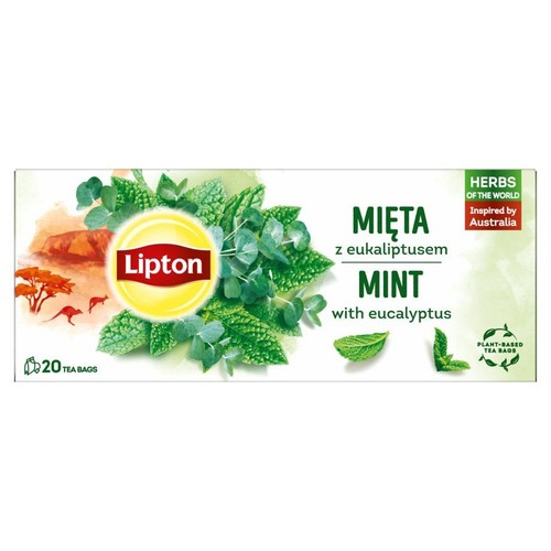 Herbata ziołowa miętowa z eukaliptusem Lipton 20 torebek