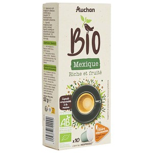 BIO Kawa w kapsułkach z Meksyku Auchan 10 x 52 g