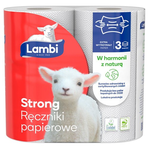 Ręczniki papierowe Strong Lambi 2 rolki