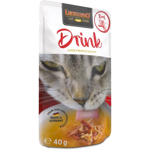 Karma mokra dla kotów z wołowiną Leonardo 40 g