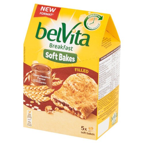 Ciastka zbożowe z nadzieniem o smaku czekoladowo-orzechowym   belVita 250 g