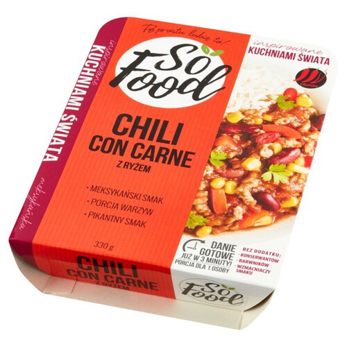 Chili Con Carne z ryżem So Food 330 g