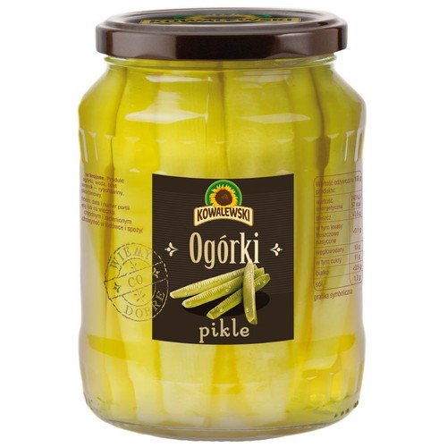 Ogórki pikle Kowalewski 650 g