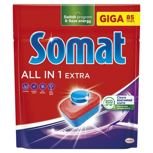 Tabletki do zmywarki All in 1 Extra    Somat 85 tabletek