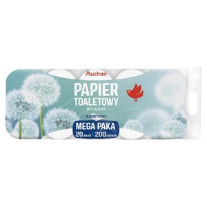 Papier toaletowy 3-warstwowy Auchan 20 rolek