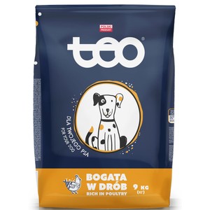 Karma sucha dla psa bogata w drób Teo 9 kg