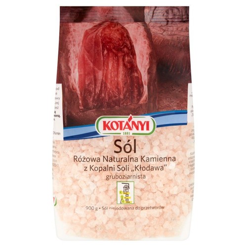 Sól różowa naturalna kamienna niejodowana Kotányi 900 g