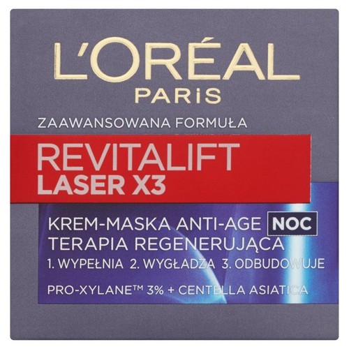 Krem-Maska Anti-Age na noc Revitalift Laser X3  L'Oreal Paris 50 ml