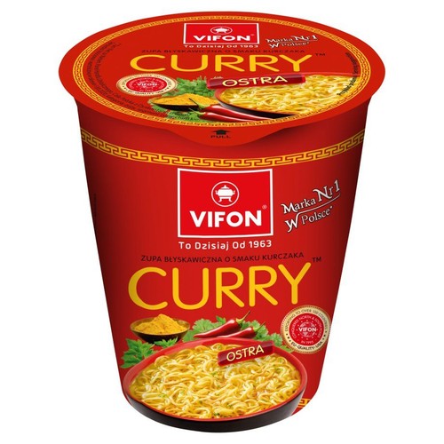 Curry zupa o smaku kurczaka ostra Vifon 60 g