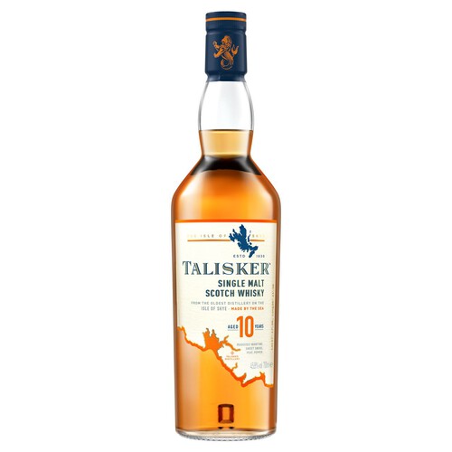 Whisky Single Malt aged 10 years alk.45% obj. Talisker 700 ml