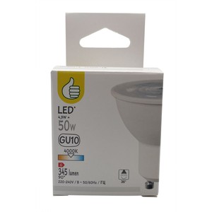 Żarówka LED GU10 50W zimna Auchan 1 sztuka