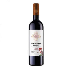 Wino mołdawskie czerwone półsłodkie Cabernet Sauvignon alk. 13,5% obj. Mołdawska Kraina 750 ml