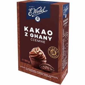 Kakao ciemne z Ghany   E.Wedel 180 g