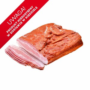 Boczek wędzony surowy porcja Auchan na wagę ok. 500 g